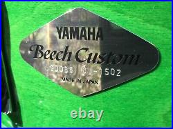 Yamaha Beech Custom Drum Set Lime Green 1998 Japan