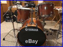 Yamaha Birch Custom Absolute Drum Set 20/12/14 Vintage Natural Made in Japan