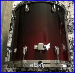 Yamaha Birch Custom Absolute Drum Set Black Cherry Fade 10 12 15 20 Japan BCA