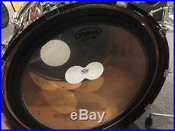 Yamaha Birch Custom Absolute Drum Set Kit 10-12-14-20 In Plum Lacquer