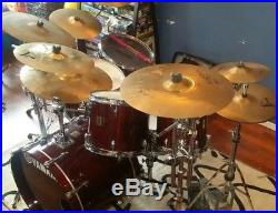 Yamaha Birch Custom Absolute Drum Set-Zildjian K&A Custom Cymbals, Tour Ready