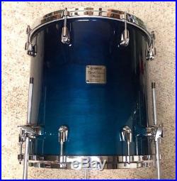 Yamaha Birch Custom Absolute Sea Blue Fade Drum Set 20 10 12 14FT MIJ Rare Sizes