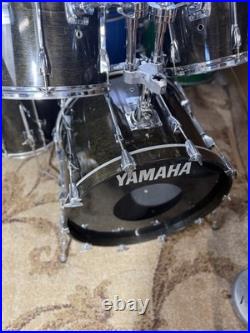 Yamaha Club Custom Black shadow 22/12/13/16 Made In Japan Drum Set
