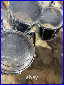 Yamaha Club Custom Black shadow 22/12/13/16 Made In Japan Drum Set