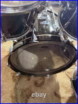 Yamaha Club Custom Black shadow 22/12/13/16 Made In Japan Drum Set