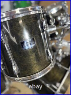 Yamaha Club Custom Black shadow 22/12/13/16 Made In Japan Drum Set