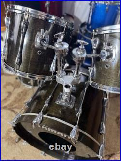 Yamaha Club Custom Black shadow 22/12/13/16 Made In Japan Drum Set