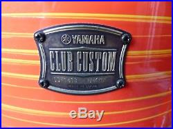 Yamaha Club Custom Drum Set / 10-12-14-16-20 / Orange Swirl / Made In Japan