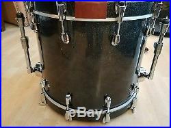 Yamaha Custom absolute maple drum set kit black sparkle nouveau Dyna hoops