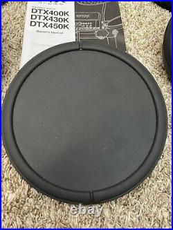 Yamaha DTX450 Electronic Drum Set With Instructions And Sticks