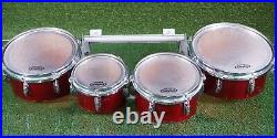 Yamaha Field Corps Wood Shell Marching Quad Drum Set Of 4 8 10 12 13 L@@k