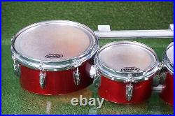 Yamaha Field Corps Wood Shell Marching Quad Drum Set Of 4 8 10 12 13 L@@k