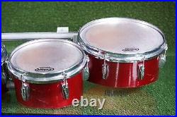 Yamaha Field Corps Wood Shell Marching Quad Drum Set Of 4 8 10 12 13 L@@k