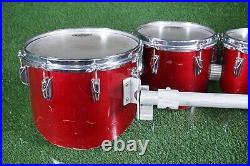 Yamaha Field Corps Wood Shell Marching Quad Drum Set Of 4 8 10 12 13 L@@k