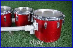 Yamaha Field Corps Wood Shell Marching Quad Drum Set Of 4 8 10 12 13 L@@k