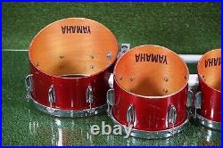 Yamaha Field Corps Wood Shell Marching Quad Drum Set Of 4 8 10 12 13 L@@k