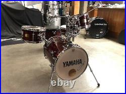 Yamaha HIP GIG Drum Set Rick Marotta CHERRY WOOD Hardware Throne Case Japan