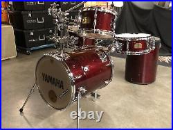 Yamaha HIP GIG Drum Set Rick Marotta CHERRY WOOD Hardware Throne Case Japan