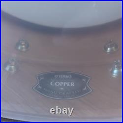Yamaha Handcrafted Copper 14 in Snare Drum with Case and Hoop