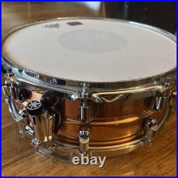 Yamaha Handcrafted Copper 14 in Snare Drum with Case and Hoop