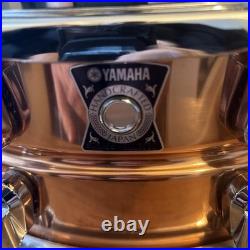 Yamaha Handcrafted Copper 14 in Snare Drum with Case and Hoop