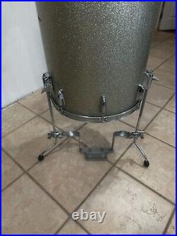 Yamaha Jordan Cocktail Club Drum Set Silver Sparkle