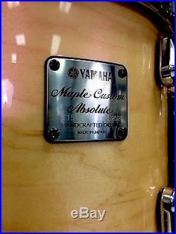 Yamaha Maple Custom Absolute Nouveau 4pc Drum Set Natural Finish