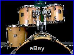 Yamaha Maple Custom Absolute Nouveau 4pc Drum Set Natural Finish