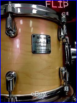 Yamaha Maple Custom Absolute Nouveau 4pc Drum Set Natural Finish