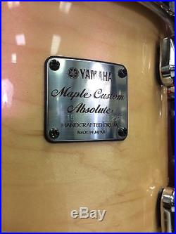 Yamaha Maple Custom Absolute Nouveau 5pc Drum Set Natural Finish