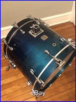 Yamaha Maple Custom Absolute Sea Blue Fade Drum Set 20 10 12 14FT