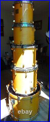 Yamaha Maple Custom Drumset Oversized Maple Shells withGold Stage se Lugs