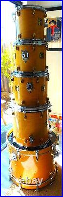 Yamaha Maple Custom Drumset Oversized Maple Shells withGold Stage se Lugs