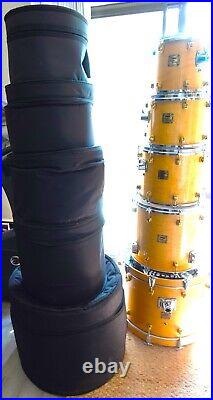 Yamaha Maple Custom Drumset Oversized Maple Shells withGold Stage se Lugs