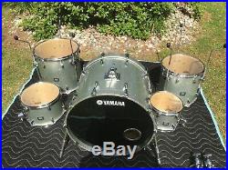 Yamaha Oak Custom Silver Sparkle Drum Set Japan
