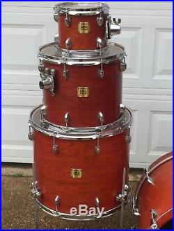 Yamaha Oak Custom drum set Japan Era Huge Kit Great Shape 22 8,10,12,14,16,18