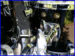 Yamaha Original Maple Custom 5 Piece Drumset 10/12/14/15/22 Japan 90s Blackmaple