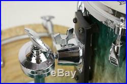 Yamaha PHX 3pc Shell Pack Drum Kit Set Turquoise Fade Bass Kick Floor Tom #38039