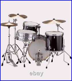 Yamaha Percussion SBP0F4HRB Stage Custom Hip 4-Piece Drum Set Raven Black