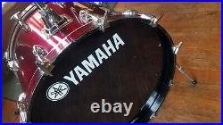 Yamaha Power Tour Customs 8000 Series Drum Set RARE BURGUNDY