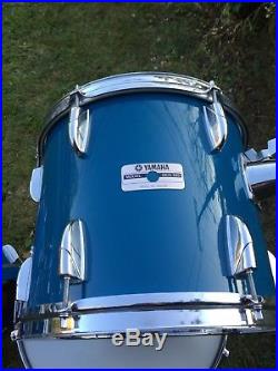 Yamaha Power/Turbo Tour Custom Drum set 8000 Series Birch Japan Cobalt Blue 80s