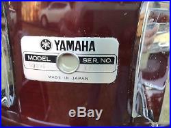 Yamaha Recording Custom 1980s MIJ Japan Drum Set Drums Kit Cherry Finish Birch