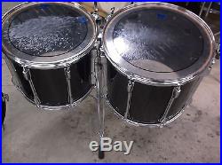 Yamaha Recording Custom 5 Piece Drum Set, 22,10,12,14,16, Black Finish