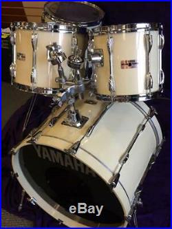 Yamaha Recording Custom Drum Set 1989 Stage White