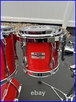 Yamaha Recording Custom Drum Set 8, 10, 12, 14, 22 Hot Rod Red