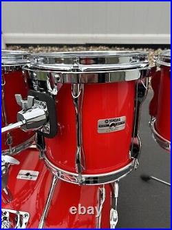 Yamaha Recording Custom Drum Set 8, 10, 12, 14, 22 Hot Rod Red