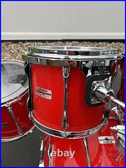 Yamaha Recording Custom Drum Set 8, 10, 12, 14, 22 Hot Rod Red