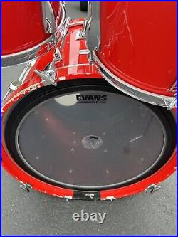 Yamaha Recording Custom Drum Set 8, 10, 12, 14, 22 Hot Rod Red