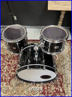 Yamaha Recording Custom Solid Black 3pc Drum Set