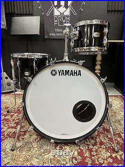 Yamaha Recording Custom Solid Black 3pc Drum Set